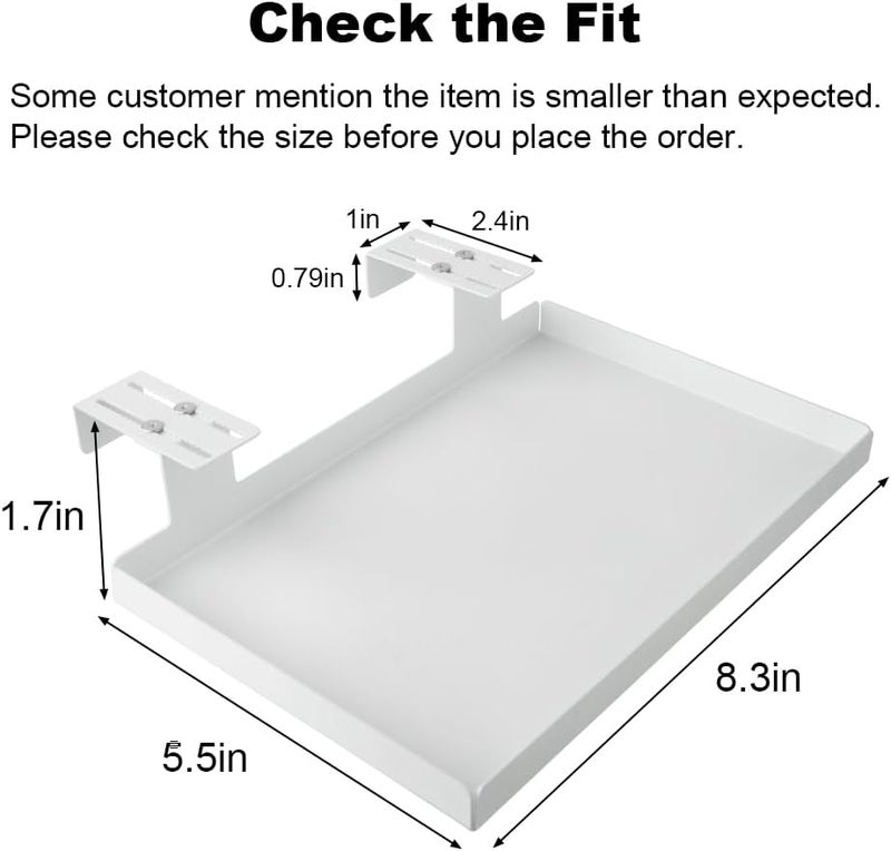 AKBFOX Office Cubicle Shelf - 8.3'' x 5.5'' x 1.7'' Storage Organizer Floating Corner Rack Hanging Shelf Adjustable Home Office Essentials for Planter Statue Decor Photo Frame 1 Pack - Image 3